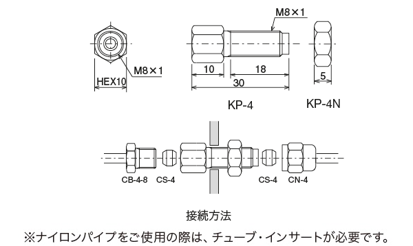 SC · EC · TC 型（コネクター）
 外形寸法図