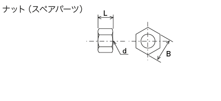 高圧継手（銅管用）
 外形寸法図