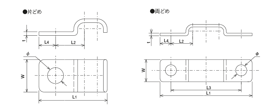 PC 型（パイプクリップ）
 外形寸法図